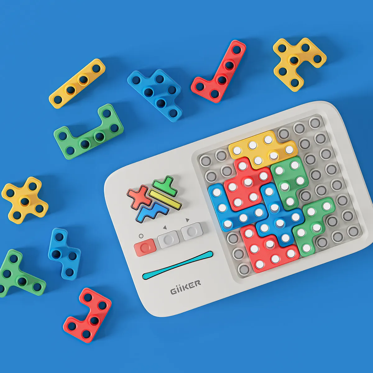 Super Blocks con sus 16 piezas de colores